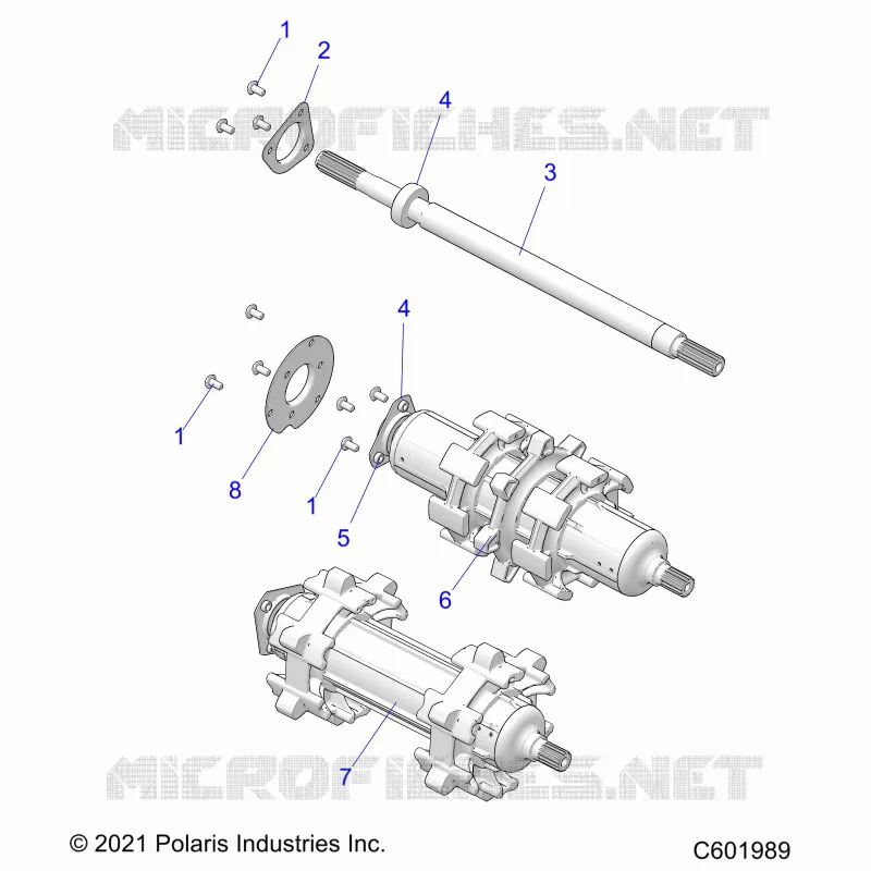 DRIVE TRAIN, JACKSHAFT AND ARBRE DE TRANSMISSION