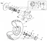 ROUE AVANT Scrambler 400 W98BC38C (4947254725B006)