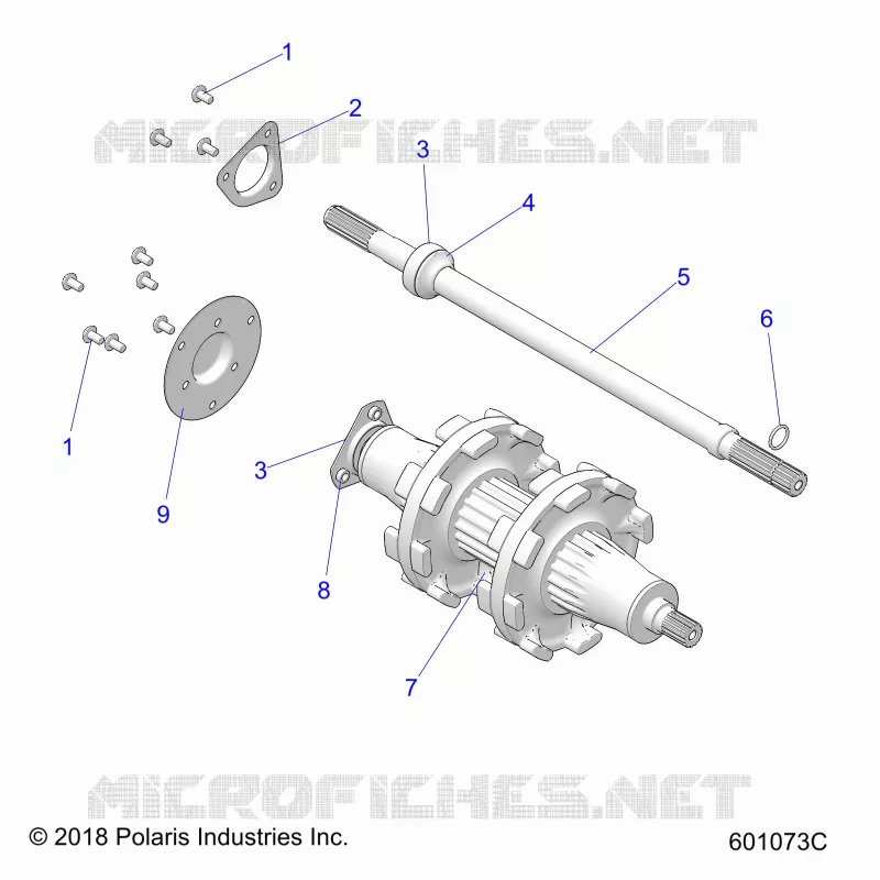DRIVE TRAIN, JACKSHAFT AND ARBRE DE TRANSMISSION