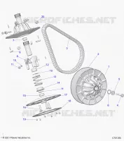 SYSTÃˆME DE TRANSMISSION, SECONDARY CLUTCH
