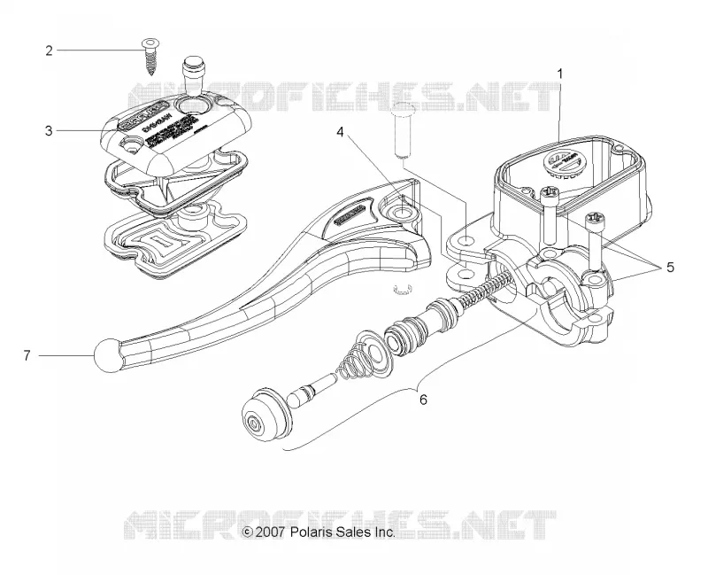 FREIN AVANT FREIN LEVER and LH MAITRE CYLINDRE