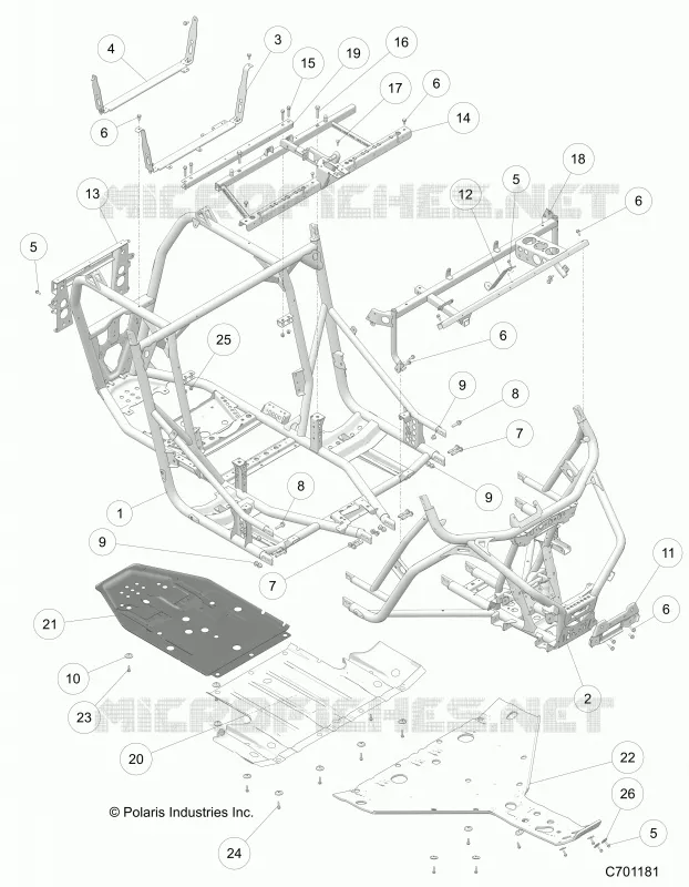 CHASSIS, CHASSIS AND SKID PLATES