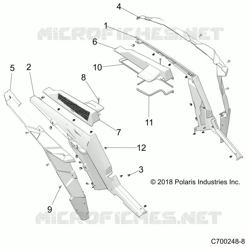 GARDE BOUE ARRIERES AND BEZELS- Z19VFE99AD/BD/AK/BK/AN/BN/LD/K99AD/BD/AK/BK/AN/BN/LK/LE/L99AC/BC/M99AL (C700248-8)