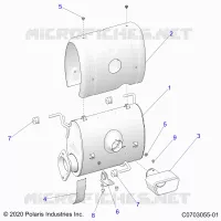 ENGINE, ECHAPPEMENT, SILENCER AND RELATED