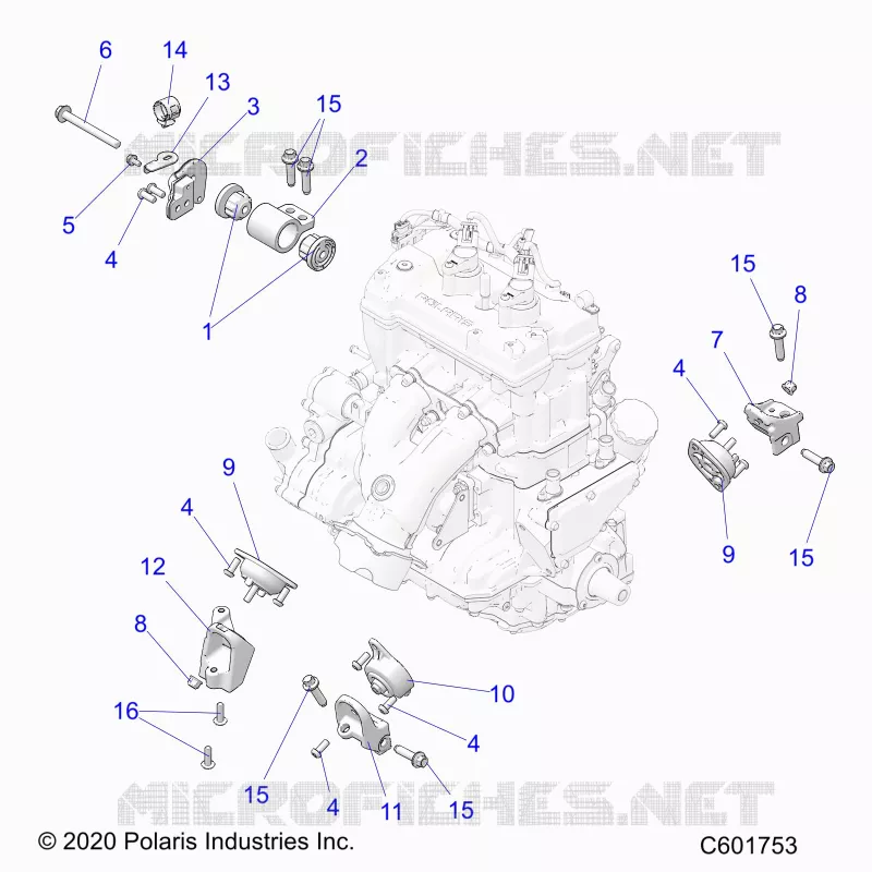 MOTEUR, MOUNTING & LONG BLOCK