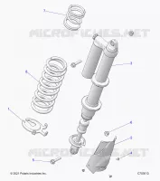 SUSPENSION, REAR SUPPORT AMORTISSEUR , STANDARD/PREMIUM