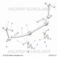 SUSPENSION, FRONT BARRE STABILISATRICE- Z22NAE99FK/NK (C701011-2)