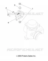 MOTEUR, CARBURATEUR BRACKET