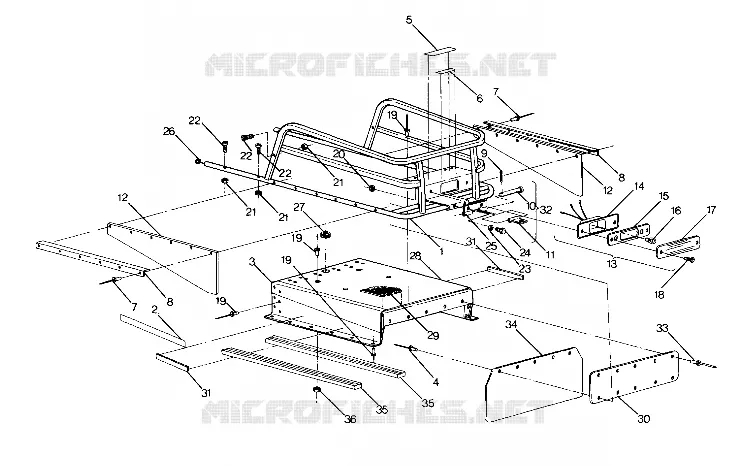 PORTE BAGAGES ET DOSSERET SUPERTRAK UPDATED 10/88 (4915871587019A)