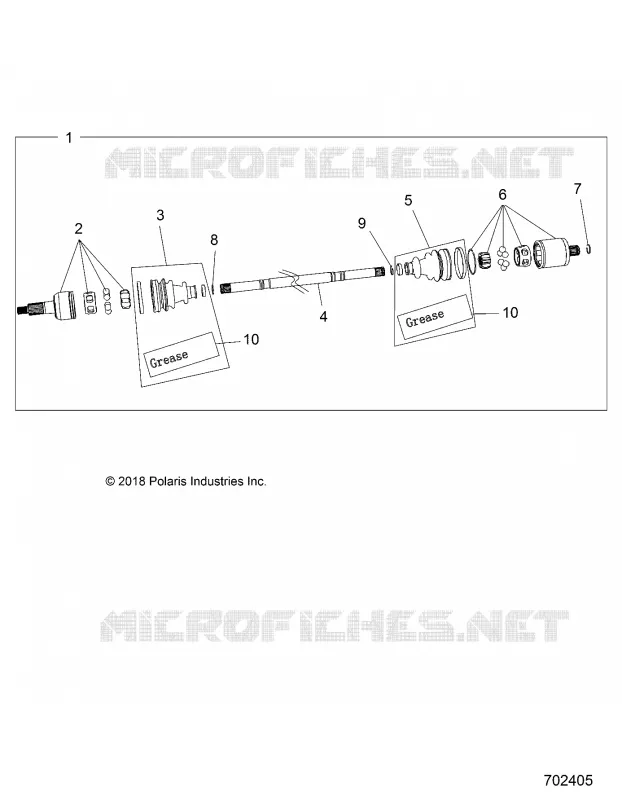DRIVE TRAIN, ARBRE DE TRANSMISSION ARRIERE