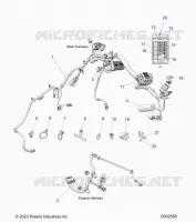 ELECTRICITE, WIRE HARNESS,CHASSIS/FUSE BLOCK, ENGINE