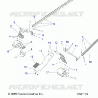 CHASSIS, PROTECTION D'EMBRAYAGE, FOOTRESTS, TUNNEL GRIPS