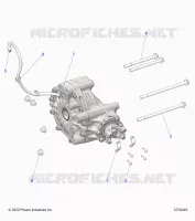 SYSTÃˆME DE TRANSMISSION, GEARCASE, REAR, MOUNTING