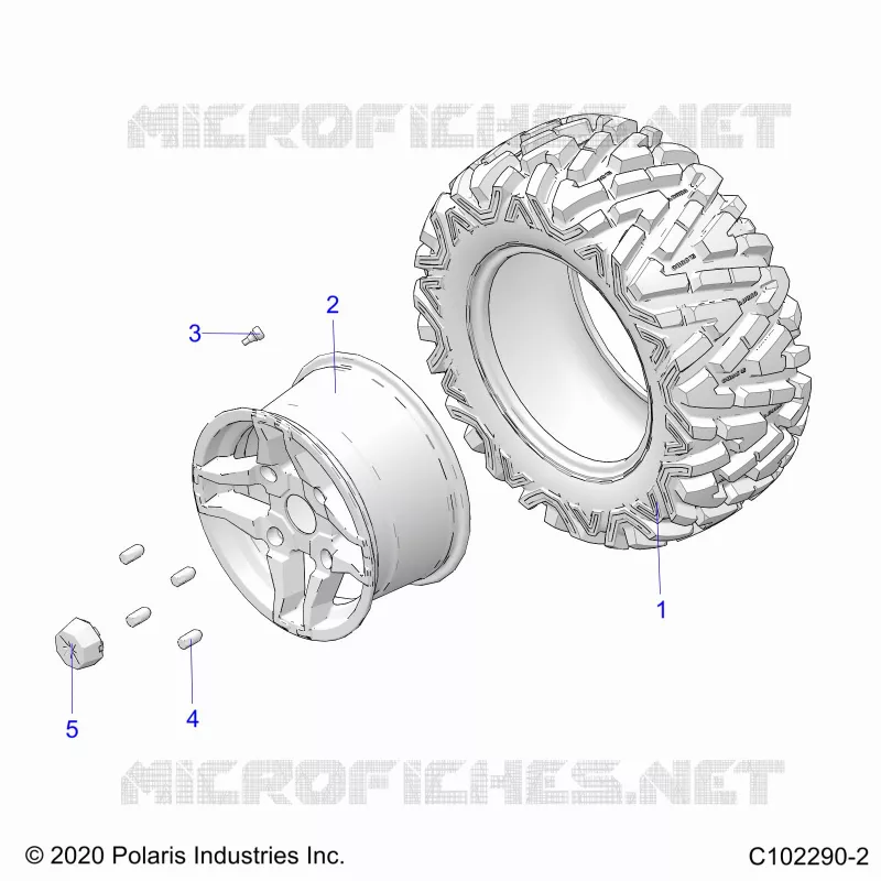 ROUES, REAR TIRE