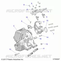 ENGINE, PRISE D'AIR MANIFOLD