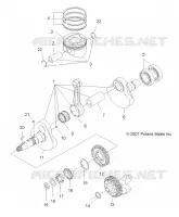 MOTEUR, VILEBREQUIN AND PISTON