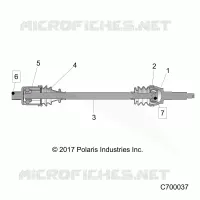 SYSTÃˆME DE TRANSMISSION, REAR HALF SHAFT 