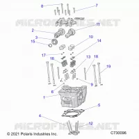 ENGINE, CULASSE, CAMS AND VALVES