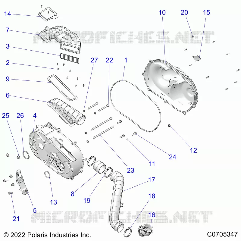 SYSTÃˆME DE TRANSMISSION, CLUTCH COVER AND DUCTING