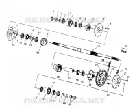 ARBRE DE TRANSMISSION INTERMEDIAIRE 6X6 400L W948740 (4926802680B014)