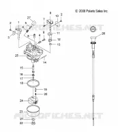 MOTEUR, CARBURATEUR AND CHOKE CABLE