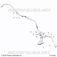 FREIN DE PARKING BRAKE HANDLE