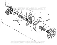 EMBRAYAGE DE TRANSMISSION ASSEMBLY 500 EFI 0942774 AND  EFI SKS 0942574 (49274127410027)
