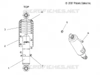 SUSPENSION, AMORTISSEUR AVANT TRACK (7043048)