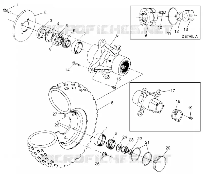 ROUE AVANT Sportsman 4x4 W968040 (4935943594B007)