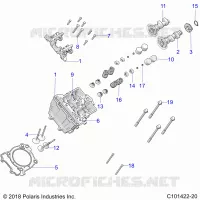 ENGINE, CULASSE, CAMS AND VALVES
