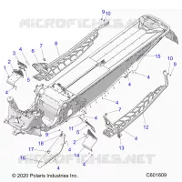 CHASSIS, PROTECTION D'EMBRAYAGE, FOOTRESTS, AND RUNNINGBOARDS