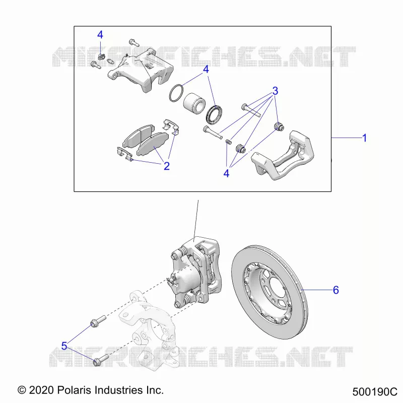 BRAKES, ETRIER DE FREIN AVANT (SL/SLR MODELS)