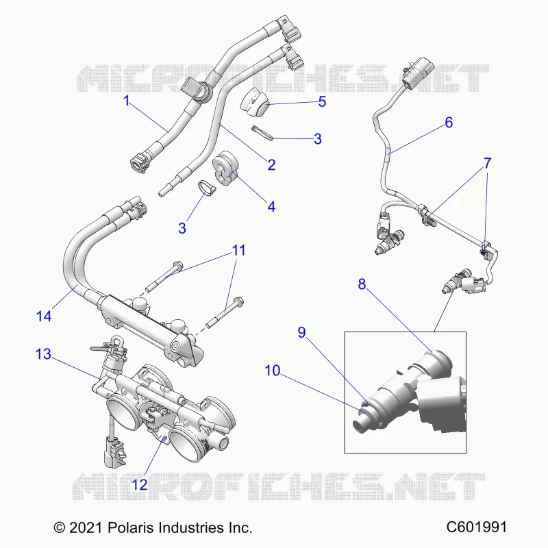 SYSTÃˆME D'ALIMENTATION, RAIL, LINES AND THROTTLE BODY