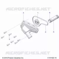 MOTEUR, WATERPUMP IMPELLER AND COVER