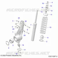 SUSPENSION, JAMBE DE FORCE AVANT