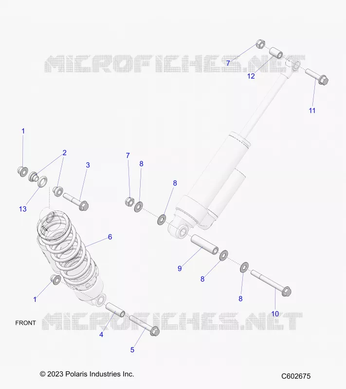 SUSPENSION, SUPPORT AMORTISSEUR  AND SPRING (FT/RT)