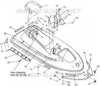 CONDUIT D'ADMISSION ASSEMBLY SLX 780 B954287 (4933953395A005)