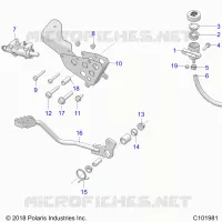 BRAKES, BRAKE PEDAL AND MAITRE CYLINDRE