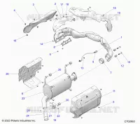 ENGINE, ECHAPPEMENT
