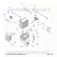 ELECTRICITE, BATTERY BOX  ASM.