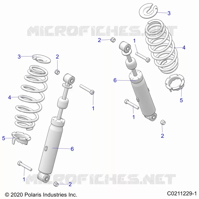 SUSPENSION ARRIERE SHOCK AND MOUNTING
