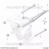 SYSTÃˆME DE TRANSMISSION, REAR GEARCASE, MOUNTING