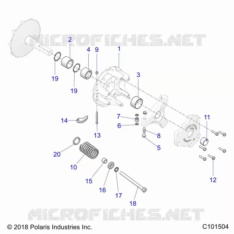 SYSTÃˆME DE TRANSMISSION, PRIMARY CLUTCH