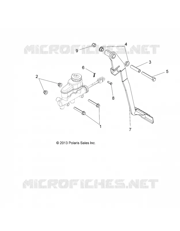 FREINS, PEDAL AND MAITRE CYLINDRE MOUNTING