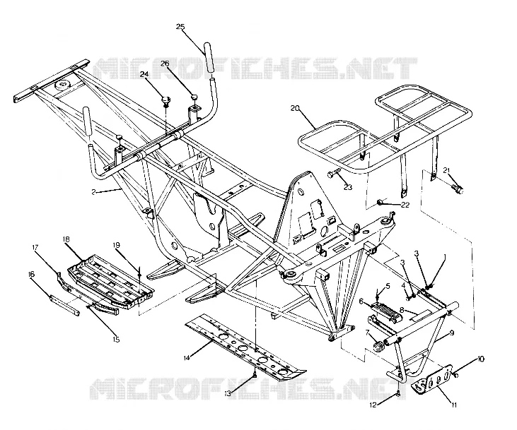 CHASSIS WITH RACKS  BIG BOSS 4X6 (4919801980003A)