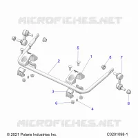 SUSPENSION, REAR BARRE STABILISATRICE