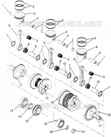PISTON ET VILEBREQUIN 600 XCR SP 0965677 AND EUROPEAN 600 XCR SP E965677 (4932063206D004)