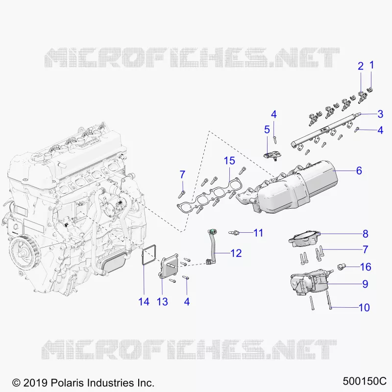 ADMISSION MANIFOLD AND FUEL RAIL