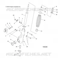 SUSPENSION, JAMBE DE FORCE AVANT