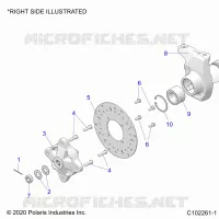 SUSPENSION AVANT HUB, CARRIER, AND BRAKE DISC